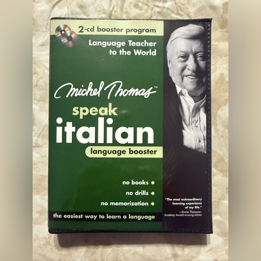Michel Thomas Speak Italian Language Booster CD Set, 4 CDS and case